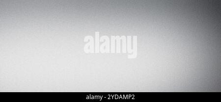 Subtle grain texture effect on a silver metallic gradient background Stock Photo