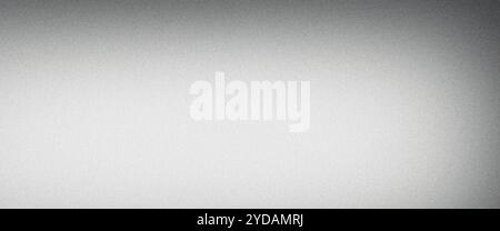 Shiny silver gradient backdrop with a textured and grainy finish transitioning to black at the top Stock Photo
