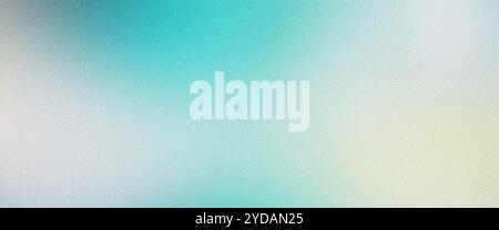 Blue and beige gradient fading to white on a grainy textured background Stock Photo