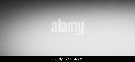 Gradient abstract background with grainy texture fading from black to white Stock Photo
