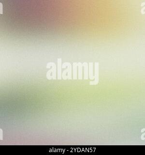 Grainy abstract background transitioning from green to orange in soft pastel tones Stock Photo