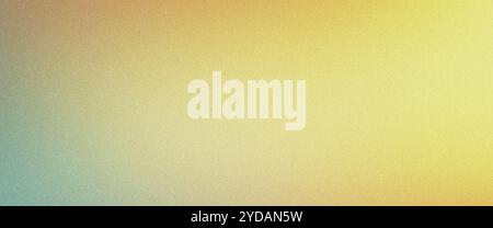 Grainy abstract background with a color gradient, blending from blue to yellow, creating a textured visual effect Stock Photo
