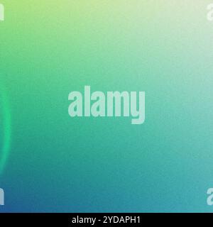 Smooth transition from blue to green with subtle grainy texture creating depth and visual appeal in abstract background Stock Photo