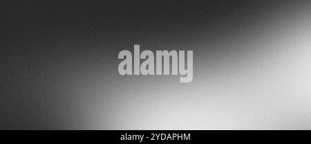 Grainy textured black and white gradient background Stock Photo
