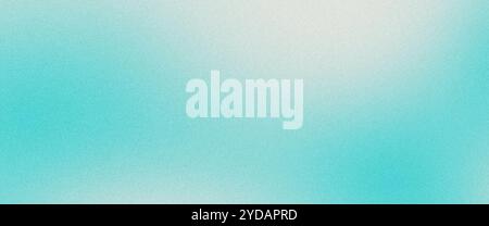 Grainy texture background fading from turquoise to white Stock Photo