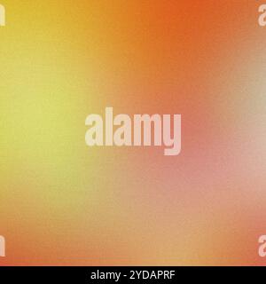 Smooth gradient of pastel yellow and orange with a grainy texture in an abstract background Stock Photo