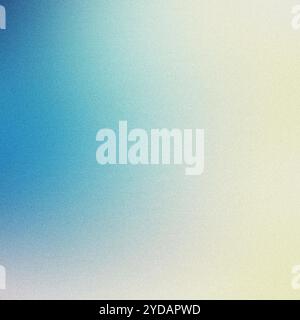 Blue to yellow abstract gradient background with a textured grainy fade Stock Photo
