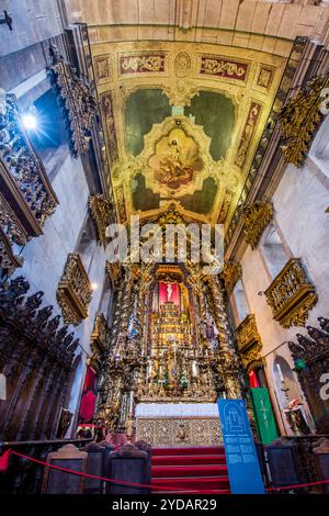 Interior ceiling of Church of Our Lady of Carmo (Igreja do Carmo), Porto, Portugal. Stock Photo