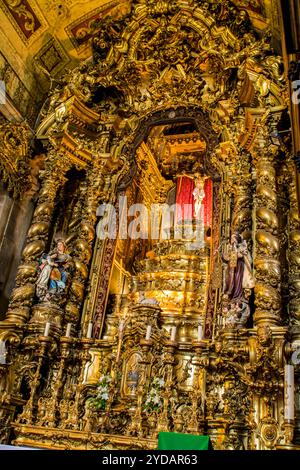 Interior ceiling of Church of Our Lady of Carmo (Igreja do Carmo), Porto, Portugal. Stock Photo