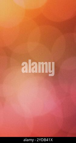 Grainy abstract background fading from orange to pink and white with texture Stock Photo