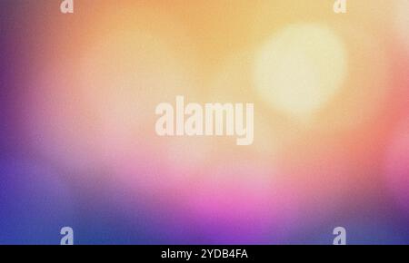 Abstract blurred gradient background in warm colors with grain texture effect Stock Photo