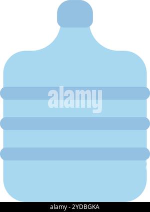 Simple water dispenser bottle icon. Editable vector. Stock Vector