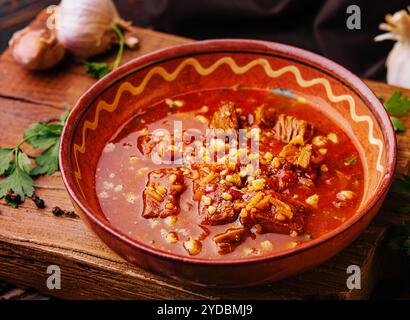 Mexican hot chili con carne in a bowl Stock Photo