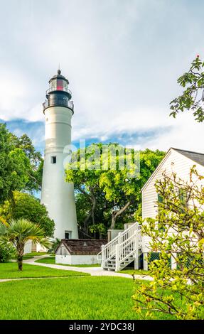 Key West Lighthouse, Florida USA Stock Photo