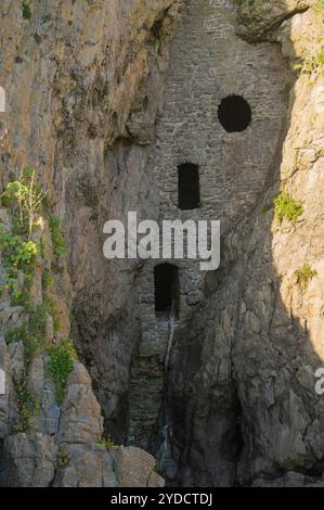 Culver Hole, Port Eynon Point, Gower, Wales, UK Stock Photo