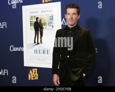 Los Angeles, USA. 25th Oct, 2024. Gwilym Lee arrives at the AFI FEST 2024 - HERE World Premiere held at the TCL Chinese Theatre in Hollywood, CA on Friday, ?October 25, 2024. (Photo By Sthanlee B. Mirador/Sipa USA) Credit: Sipa USA/Alamy Live News Stock Photo