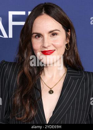 HOLLYWOOD, LOS ANGELES, CALIFORNIA, USA - OCTOBER 25: Michelle Dockery arrives at the 2024 AFI Fest - World Premiere Screening Of Sony Pictures' 'Here' held at the TCL Chinese Theatre IMAX on October 25, 2024 in Hollywood, Los Angeles, California, United States. (Photo by Xavier Collin/Image Press Agency) Stock Photo