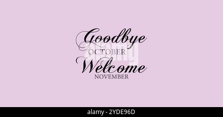 From October to November Embracing the Changing Season Stock Vector