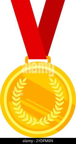 Illustration of a gold medal Stock Vector Image & Art - Alamy
