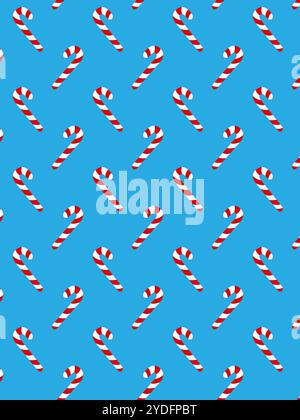 Cute lollipop pattern. Christmas vector illustration. Stock Vector