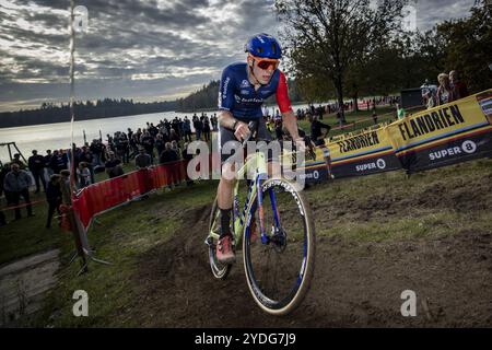 Competitive Advertising Stage Example Netherlands' Pim Ronhaar pictured in action during the men's elite race ...