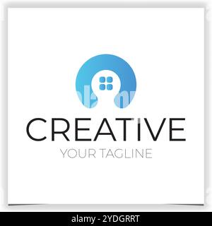 Abstract c Initial Letter with windows Logo Flat Vector Design Template Element Can Be Used For Branding Logo Stock Vector