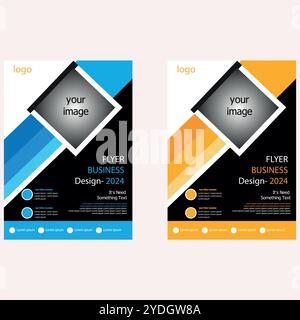 company business flyer vector design Stock Vector
