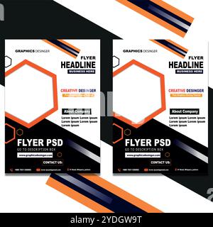 company business flyer vector design Stock Vector