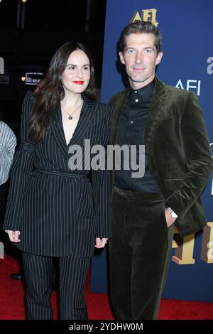 Michelle Dockery, Gwilym Lee at arrivals for AFI FEST 2024 presented by Canvas World Premiere of HERE, TCL Chinese Theatre, Los Angeles, CA, October 25, 2024. Photo By: Priscilla Grant/Everett Collection Stock Photo