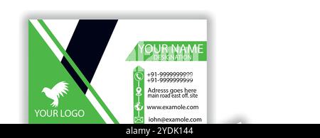 business card company banner visiting card Stock Vector