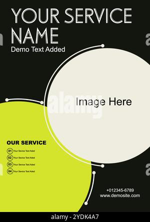 business flyer design vector template Stock Vector