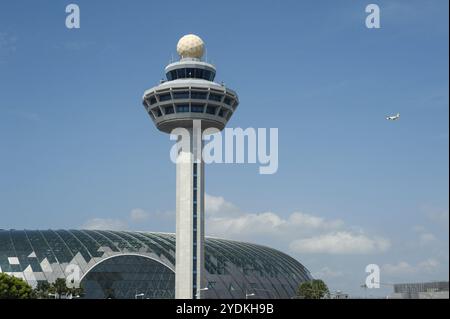 01.03.2019, Singapore, Republic of Singapore, Asia, Airport Tower and the new Jewel Terminal at Changi International Airport, Asia Stock Photo