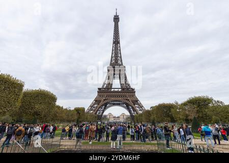 Eiffel tower in Paris, France Stock Photo