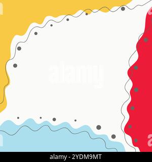 Modern pastel abstract shapes background. Fluid art. Mixture of paint splash liquid. Abstract color background, gradient waves, smooth wallpaper Stock Vector