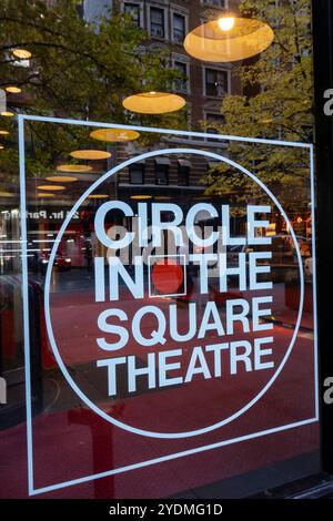 Circle in the square is a theater company located in a basement venue in the Paramount Plaza building in the theater District, 2024, NYC, USA Stock Photo