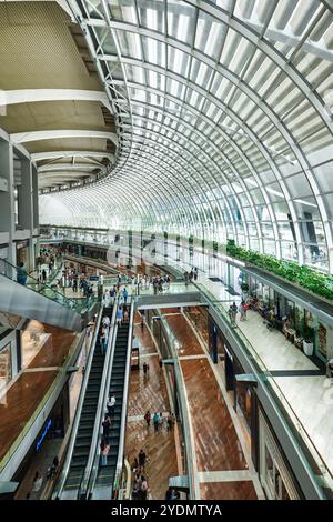 Singapore - August 14, 2024:  Interior of the mall at the Marina Bay Sands Stock Photo