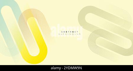 Gradient Stock Line Waving Geometric Abstract Background. Futuristic Rectangle Wavy Lines Background For Science, Music Cover, Website, Header, Banner Stock Vector