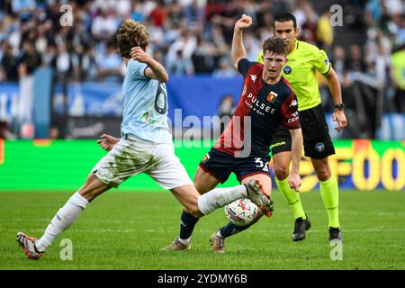 Rome, Italy. 27th Oct, 2024. during the Serie A football match between SS Lazio and Genoa CFC at Olimpico stadium in Rome (Italy), October 27, 2024. Credit: Insidefoto di andrea staccioli/Alamy Live News Stock Photo