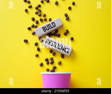 How to build resilience symbol. Concept words How to build resilience ...