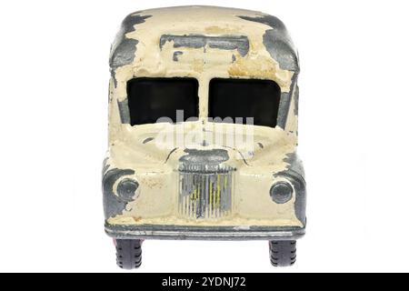 vintage Dinky Toys Daimler ambulance isolated on white background Stock Photo