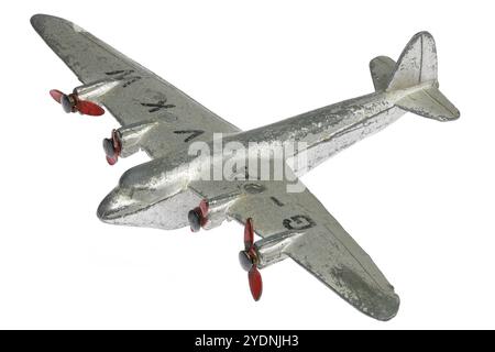 vintage Dinky Toys seaplane isolated on white background Stock Photo