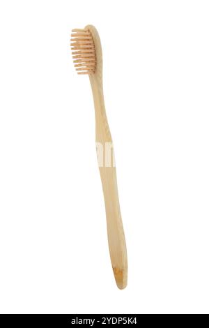 Bamboo toothbrush isolated on white background Stock Photo