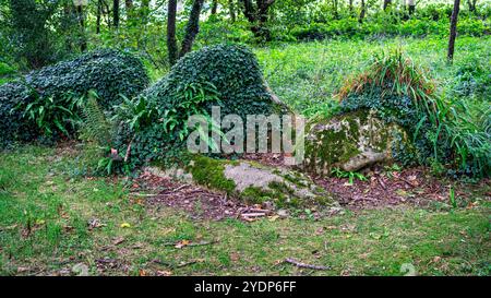 Cornwall, England - 2nd August 2020: Lost Gardens of Heligan Mud Maid Stock Photo