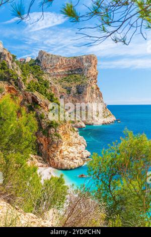 Cala del Moraig, El Poble Nou de Benitaxell, Alacant Alicante, Valencian Community, Spain Stock Photo