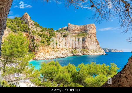 Cala del Moraig, El Poble Nou de Benitaxell, Alacant Alicante, Valencian Community, Spain Stock Photo