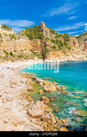 Cala del Moraig, El Poble Nou de Benitaxell, Alacant Alicante, Valencian Community, Spain Stock Photo