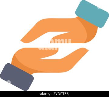 This icon represents a collaboration between two businessmen shaking hands to close a deal Stock Vector