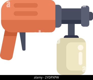 Coating sprayer icon cartoon vector. Paint gun. Air painter Stock ...