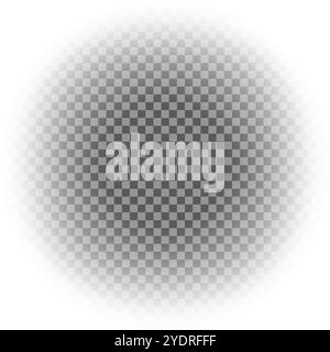 Transparent shadow spot. Faded dark center. Shadow effect vector. Transparent background. Stock Vector