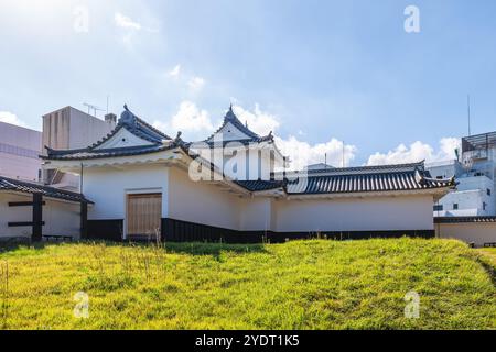 Mito Castle, the largest earthen flatland castle of Japan in Mito, Ibaraki Stock Photo